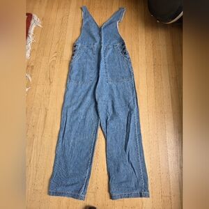Alex Mill Blue Denim Overalls Front Pockets Size Small